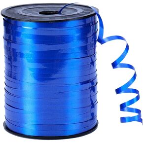 Blue Ribbon,3/16 inch x 500 Yard Blue Curling Ribbon for Gift Wrapping, Birthday, Wedding, Balloon Ribbon, Florist Crafting