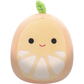Squishmallows Original 8-Inch Orin Orange Slice with Green Stem - Official Jazwares Plush