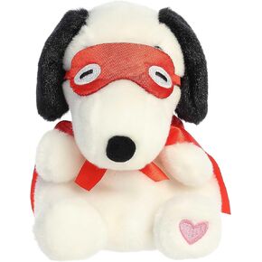 Aurora® Timeless Peanuts® Palm Pals™ Snoopy Kissing Bandit Stuffed Animal - Classic Characters - Lasting Memories - White 5 Inches