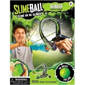 Diggin Slimeball قاذفة. لعبة سلينج شوت للأطفال. قاذفة الكرة الإسفنجية، باللون الأخضر
