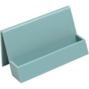 Business Card Holder Desk Plastic Business Card Holder Display Desktop Creative Business Card Holder (White)