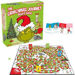 AQUARIUS Grinchmas Journey Board Game - Fun for Kids & Adults - Officially Licensed Dr Seuss Merchandise & Collectibles