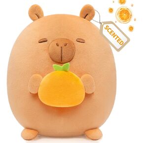 Scented Stuffed Plush Toy, Cute Cow Stuffed Animal with 2 Fresh Vanilla Scented Microbeads, Squishy Plushies Hugging Plush Decor Pillow for Boys & Girls