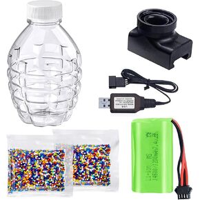 Anstoy Gel Ball Blaster Parts Tool Accessories Including - 20000 pcs Gel Balls Bullet | 1pcs Magazine | 1 Battery |1 USB Charging Cable| 1 Black Bottle Holder