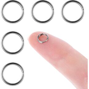 Mabor 500Pcs Stainless Steel Jump Rings for Jewelry Making, Small Open Jump Rings, 6mm Small Silver Split Rings for Jewelry Necklaces Bracelets Earrings Charms Decorations DIY Crafts