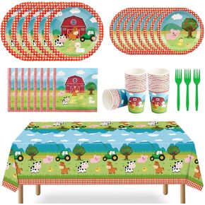 Ice Cream Party Supplies Set - Ice Cream Popsicle Party Tableware for Girls Kids Birthday Baby Shower Disposable Tablecloth Plates Paper Cups Napkins Cutlery Bag Utensils Serves 16 Guests 130PCS