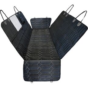 Magnelex Dog Car Seat Cover. 6-in-1 Dog Hammock for Cars, Trucks & SUVs. Dog Seat Cover for Back Seat with Mesh Window. Waterproof and Nonslip Back Seat Pet Cover for Dogs, Large Size