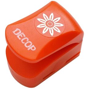 DECOP Craft Punch, Embossed Punch, Sunflower Small 4106638, Orange