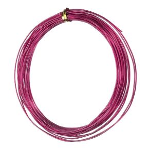 uxcell 18 Gauge 1mm Aluminum Wire, 32.8 Ft(10m) Bendable Metal Wire Jewelry Craft Wire Beading Armature Wire for DIY Crafts Wreath Making Sculpting Floral Bonsai Trees, Wine Red
