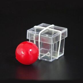 MOMOMAGE Bandit Ball Penetrate Through Clear Box Magic Tricks for Magicians Close up Street Illusions Gimmick Props Mentalism Comedy Magic