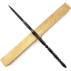 Will O'Wisp's Wand Emporium Witch and Wizard Wand in Real Wooden Display Box Certificate of Authenticity (The Cosmos)