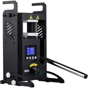 4T Hydraulic Heat Press Machine with Dual Heating Plates 4x4 Inches and Precise Digital Temperature Control LCD Screen for Homeuse Portable Manual Heat Pressing Machine