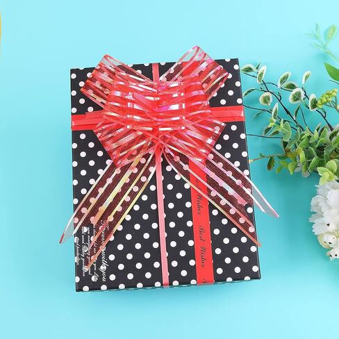 Wrapping Bows and Ribbons for Gift Large Pull Bows Presents Decoration Baskets Wrap A12-30pcs-Yellow in Kuwait