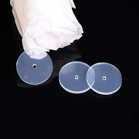 0.47 Inch Silicone Earring Backs Stoppers for Piercings, Clear Discs, 12mm, Non-Pull Stabilizer Pads for Healing Earlobe Support Patches (100 pcs) in Saudi Arabia