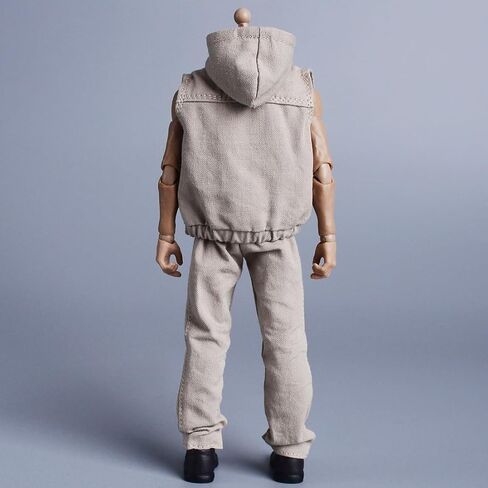 Meetoget 1/12 Scale Male Doll daily sports Sleeveless Hoodie Set Clothes for 6 inch Action Figure PM008US,green in Saudi Arabia