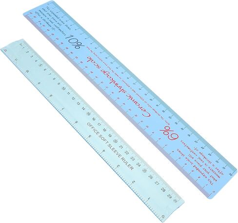 Operitacx 2pcs Pottery Ruler Clay Craft Clay Ruler Shrinkage Clay Ruler Clay Sculptures Supplies Clay Scale Ruler Ceramic Measure Clay Ruler Clay Craft Supply in Saudi Arabia