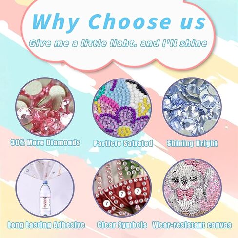 WEMEON 6 Pack Diamond Art Kits for Kids with Frames- Animal Diamond Painting Crafts for Kids Ages 4-8-12, Diamond Art Painting Birthday Gifts for Girls and Boys(6x6inch) in Saudi Arabia