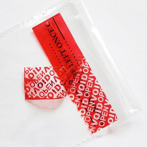 Solitary Walker Tamper Proof Security Tape Complete Transfer 1 Inch x 55 Yards Red Resistant Ultra Thick Seal Safety Stickers Labels Seals Prevent Opened Void Tape in Saudi Arabia