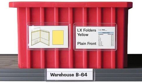 StoreSMART® - جيوب قابلة للتقشير والعصا مقاس 4 × 6 بوصات - جانب طويل مفتوح - 10 عبوات - STB1888L-10 in Saudi Arabia