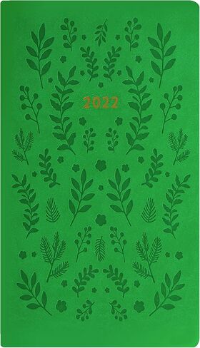 Letts of London Woodland 2025 Weekly Planner, 12 Months, January to December, Sewn Binding, Medium Pocket, 5.875" x 3.125", Multilingual, Green (C082173-25) in Kuwait