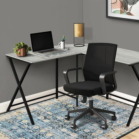 Office Chair Mat for Hardwood Floor/Tile,Desk Chair Mat for Carpet with A Mouse Pad.No Divot Rolling Computer Gaming Chair Mat Rug/Anti-Slip Low Pile Floor Protector Carpeted Floors-60 x48 Blue Green in Kuwait