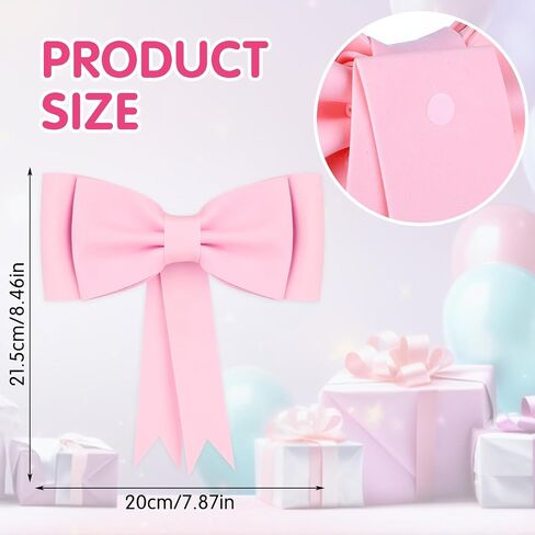 Bow Cake Topper, Oversized Pink Bow Birthday Cake Toppers Bow Cake Decoration Princess Cake Topper Wedding Cake Toppers Cake Decorating Kit for Girl Birthday Wedding Party Cake Decorations Supplies in Saudi Arabia