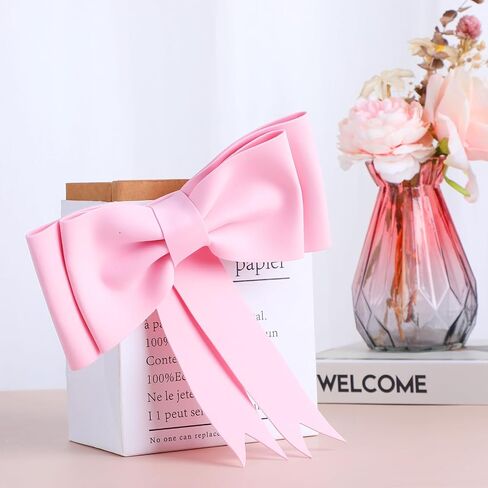 Bow Cake Topper, Oversized Pink Bow Birthday Cake Toppers Bow Cake Decoration Princess Cake Topper Wedding Cake Toppers Cake Decorating Kit for Girl Birthday Wedding Party Cake Decorations Supplies in Saudi Arabia