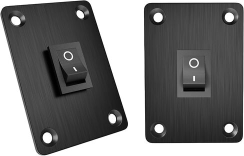 QTEATAK Boat Rocker Switch KCD1, Red, 2-Position SPST Panel Switch with 2-Pin, Rated at 6A 250VAC and 10A 125VAC, Includes 4pcs Blue Terminals FDFD2-187, CE Certified (1Pack) in Saudi Arabia