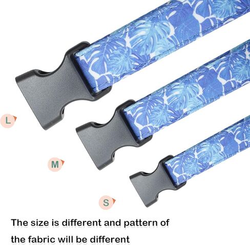 Cute Cotton Dog Collar Flower Patterns, Soft Adjustable Puppy Collars for for Girl Female Small Medium Large Dogs with Flower Charms in Kuwait