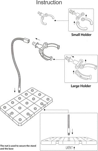 Adjustable Doll Stand, Fits 7, 8, 9, 10 ,11, 12, 13, and 14 inch Dolls or Action Figures, Waist is 0.1 to 2.6 inches (2Pcs Clear) in Saudi Arabia