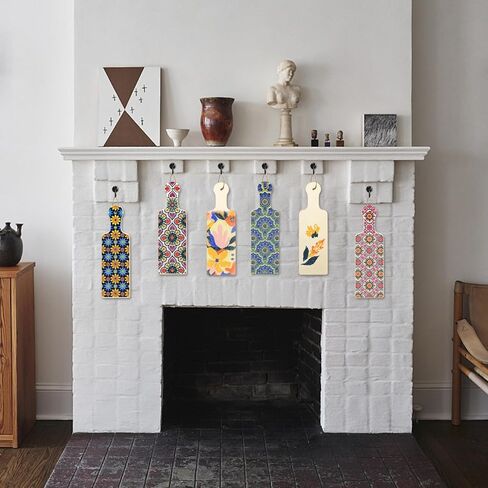 4 Pcs Diamond Art Painting Tray Board for Adults, DIY Crystal Rhinestones Diamond Art Board for Dining Table, Dessert Display Indoor Kitchen Dining Table Decoration New Year Gift (Flower Pattern) in Kuwait