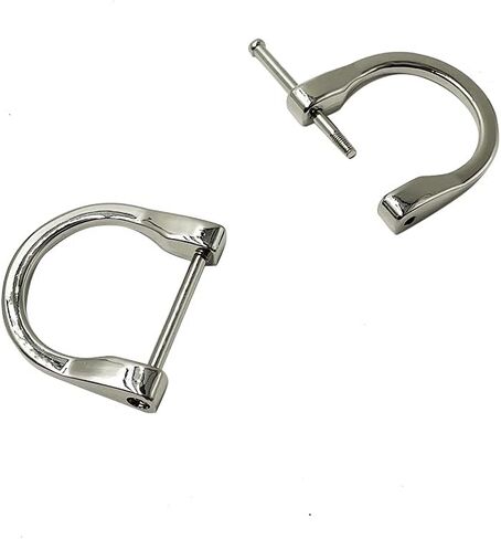 4pcs D-Rings with Screw Shackle Horseshoe U Shape Key Ring,25mm Inner Width Purse Holder Screw in Adjuster D ring for 1 Inch Strap Bag Zinc Alloy Gunblack PT667 in Saudi Arabia