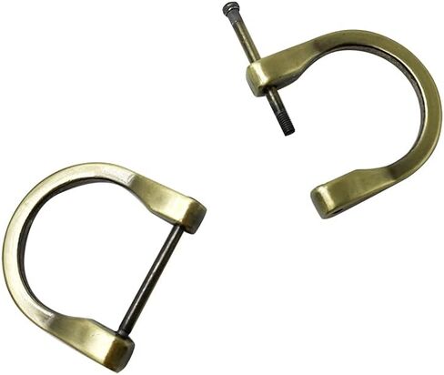 4pcs D-Rings with Screw Shackle Horseshoe U Shape Key Ring,25mm Inner Width Purse Holder Screw in Adjuster D ring for 1 Inch Strap Bag Zinc Alloy Gunblack PT667 in Saudi Arabia