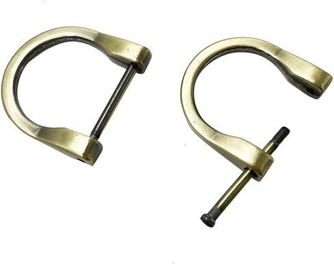 4pcs D-Rings with Screw Shackle Horseshoe U Shape Key Ring,25mm Inner Width Purse Holder Screw in Adjuster D ring for 1 Inch Strap Bag Zinc Alloy Gunblack PT667 in Saudi Arabia