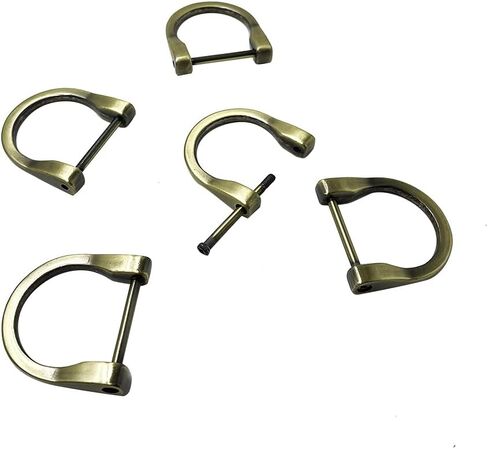 4pcs D-Rings with Screw Shackle Horseshoe U Shape Key Ring,25mm Inner Width Purse Holder Screw in Adjuster D ring for 1 Inch Strap Bag Zinc Alloy Gunblack PT667 in Saudi Arabia