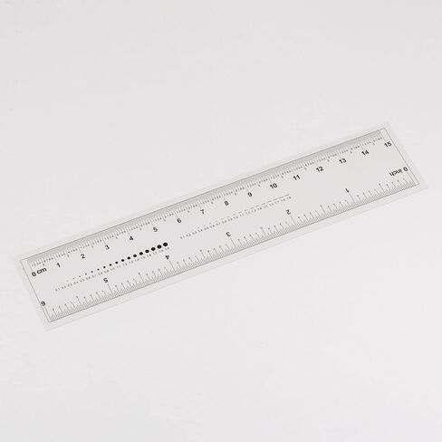 HARFINGTON Film Flexible Ruler 4 Inch 0.5mm Scale PET Plastic Folding Straight Ruler Calibration Soft Ruler Measuring Tool for Factory, Transparent in Saudi Arabia