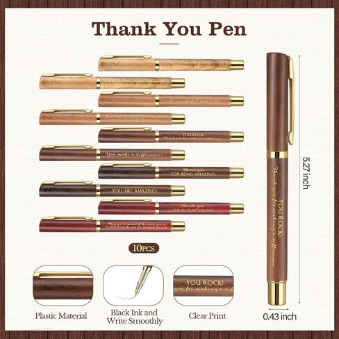 10 Sets Team Appreciation Gifts Include Ballpoint Pens with Thank You Keychains and Cards Employee Appreciation Gifts for Coworker Office Nurse Volunteer Medical Assistant(Multicolor) in Saudi Arabia