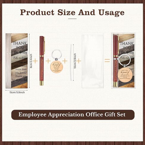 10 Sets Team Appreciation Gifts Include Ballpoint Pens with Thank You Keychains and Cards Employee Appreciation Gifts for Coworker Office Nurse Volunteer Medical Assistant(Multicolor) in Saudi Arabia