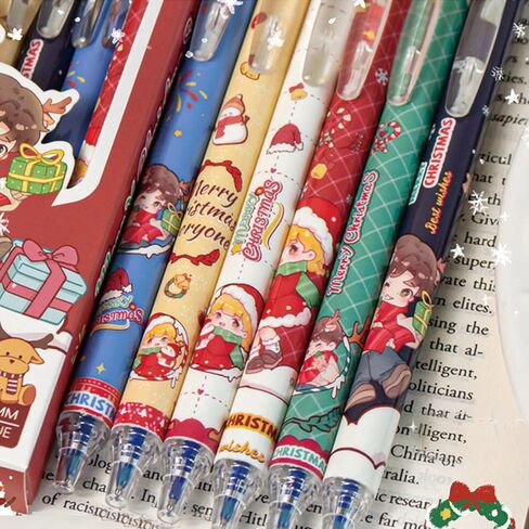 6 Pcs Cute Erasable Retractable Pens - Erasable Gel Ink Pens with Cartoon Capybara Design, 0.5mm Fine Point Blue Ink, Perfect for Office, School, Women, Girls, Boys in Saudi Arabia