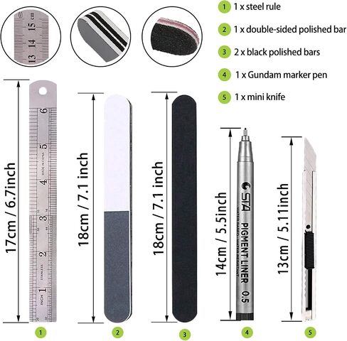 44Pcs Gundam Model Tools Kit Gunpla Tool Model Hobby Tool Kits Bandai Tool Gundam Modeler Basic Tools for Hobby Model Building Making Assembling in Saudi Arabia