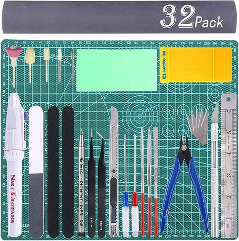 44Pcs Gundam Model Tools Kit Gunpla Tool Model Hobby Tool Kits Bandai Tool Gundam Modeler Basic Tools for Hobby Model Building Making Assembling in Saudi Arabia
