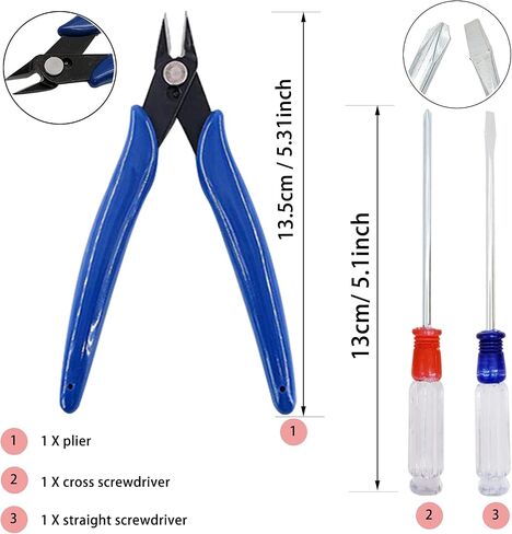 44Pcs Gundam Model Tools Kit Gunpla Tool Model Hobby Tool Kits Bandai Tool Gundam Modeler Basic Tools for Hobby Model Building Making Assembling in Saudi Arabia