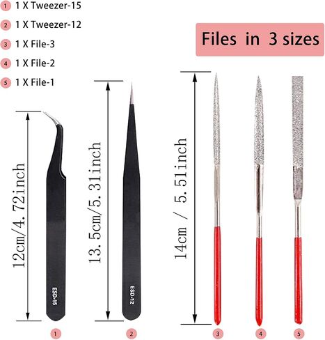 44Pcs Gundam Model Tools Kit Gunpla Tool Model Hobby Tool Kits Bandai Tool Gundam Modeler Basic Tools for Hobby Model Building Making Assembling in Saudi Arabia