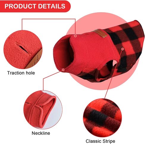 Kosiyi Fleece Leopard Vest Dog Sweater Stretchy Sweatshirt with Leash Hole Pet Clothes Lightweight Dog Cold Weather Coat for Small Dogs Boy Girl, XXS, Leopard in Saudi Arabia