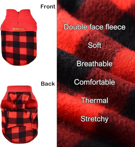 Kosiyi Fleece Leopard Vest Dog Sweater Stretchy Sweatshirt with Leash Hole Pet Clothes Lightweight Dog Cold Weather Coat for Small Dogs Boy Girl, XXS, Leopard in Saudi Arabia