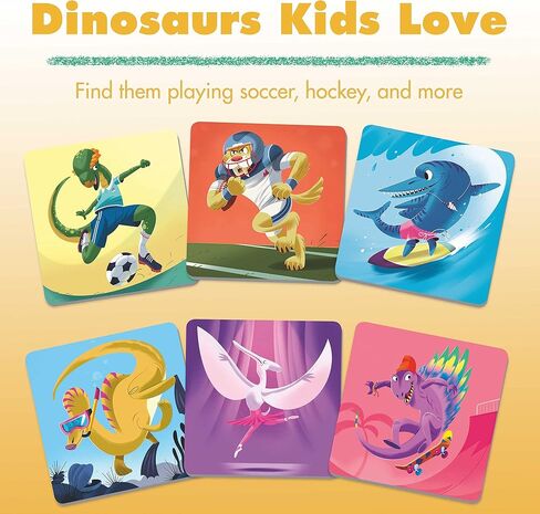Ravensburger Dinosaur Sports Memory Game for Girls & Boys Ages 3 to 5–A Fun & Fast Dino Memory Game in Saudi Arabia