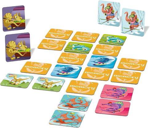Ravensburger Dinosaur Sports Memory Game for Girls & Boys Ages 3 to 5–A Fun & Fast Dino Memory Game in Saudi Arabia