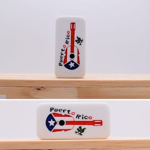 Dominos Set for Adults - Professional Puerto Rican Guitar Dominoes Set with Spinner, 28 Double Six Tiles in Wooden Box - Elegant Dominoes Set for Kids and Adults in Saudi Arabia