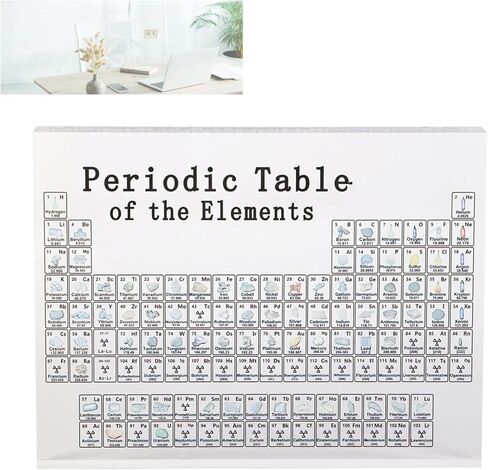 الجدول الدوري للعناصر لمحبي العلوم، الجدول الدوري الاكريليك 17xx 13 × 3 سم الاكريليك عرض موقف العناصر الكيميائية الاكريليك الأسود الأبجدية الجدول الدوري عرض التدريس لديكور المنزل in Kuwait
