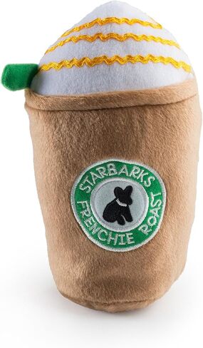 Haute Diggity Dog Starbarks Sweet Pup Cold Brew, Plush Designer Dog Toys with Interactive Squeaker, Stimulating Pet Enrichment, Machine-Washable & Safe Materials for All Breeds, One Size in Saudi Arabia